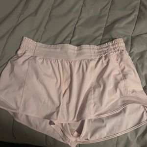 Size 12 lululemon strawberry milkshake hotty hot shorts